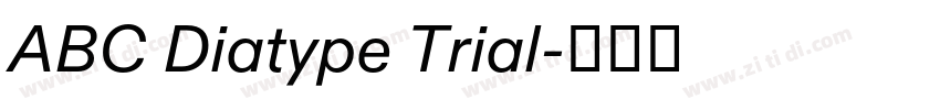 ABC Diatype Trial字体转换